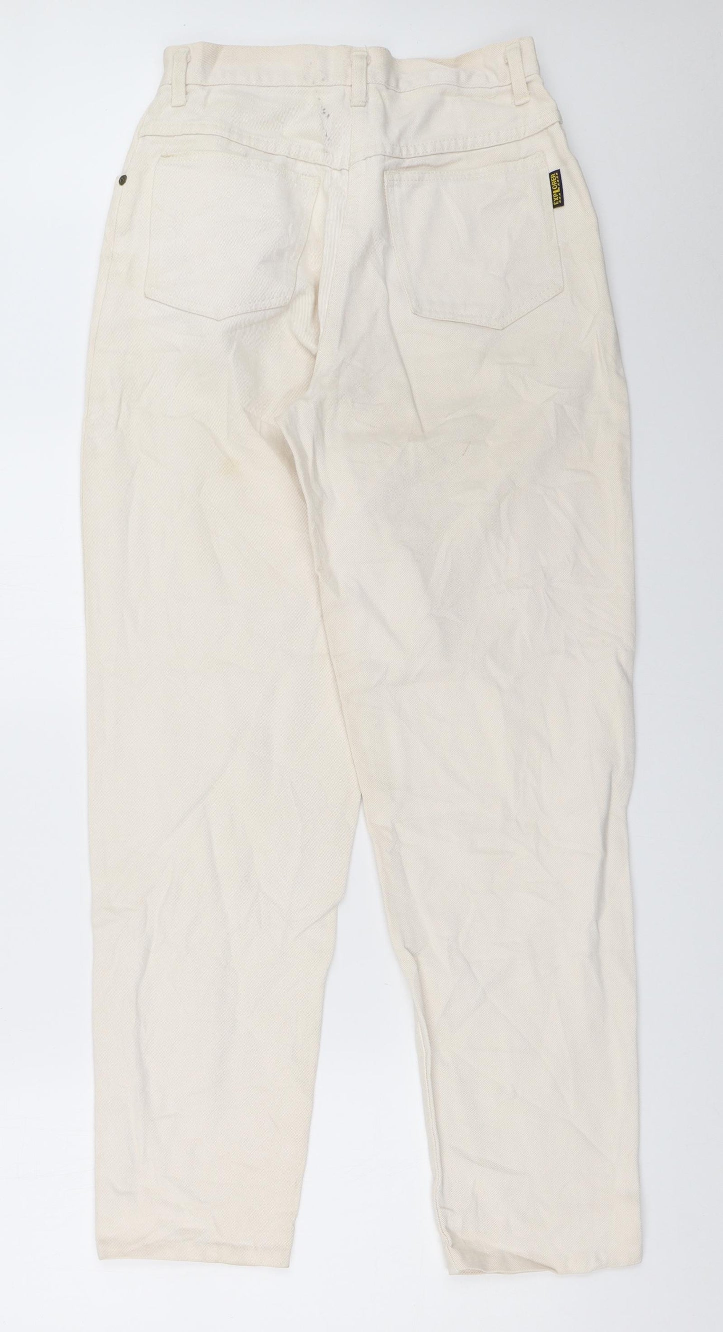 Preworn Womens Ivory   Straight Jeans Size 36 L30.5 in