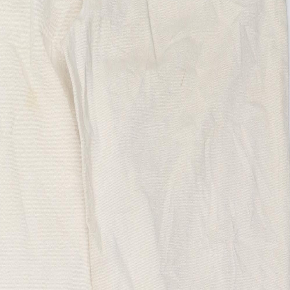 Preworn Womens Ivory   Straight Jeans Size 36 L30.5 in