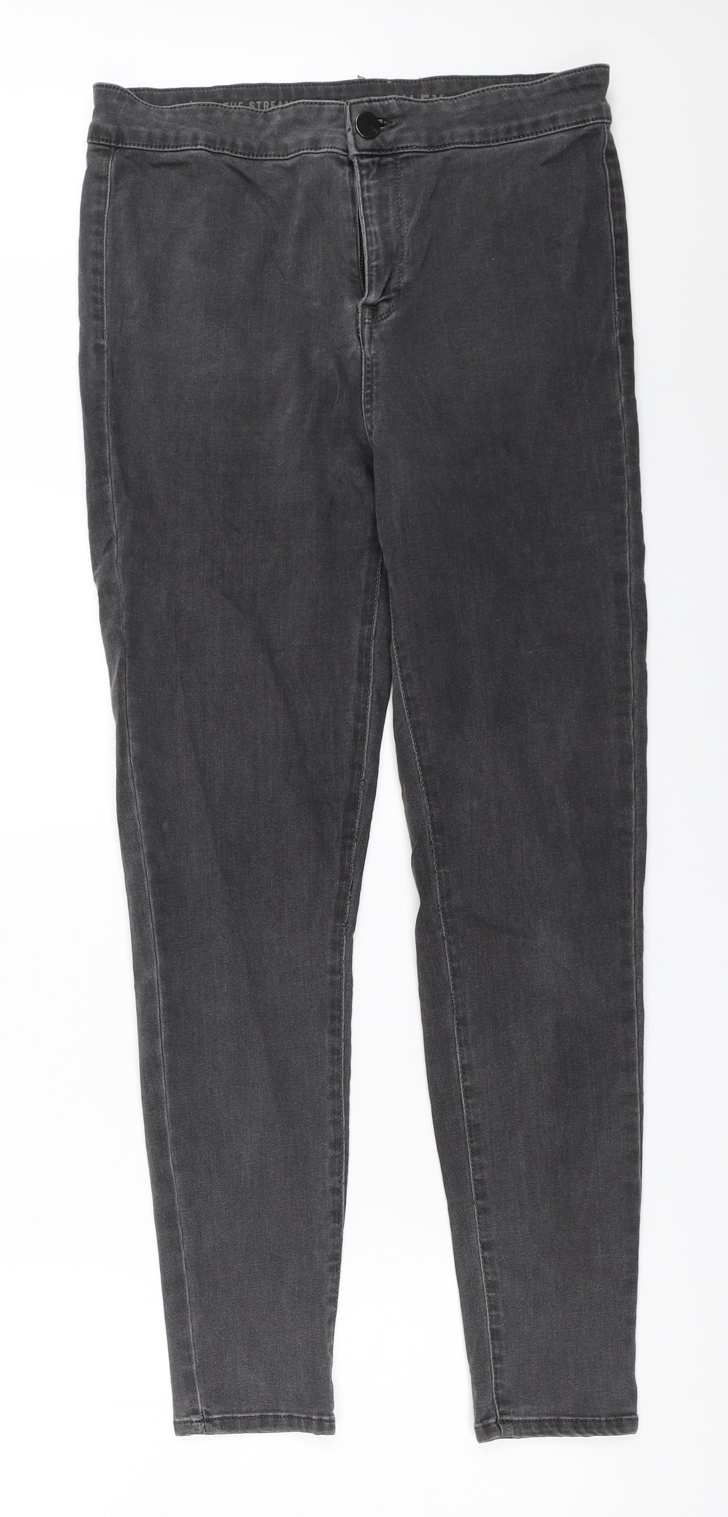 Oasis Womens Black   Skinny Jeans Size 14 L28 in