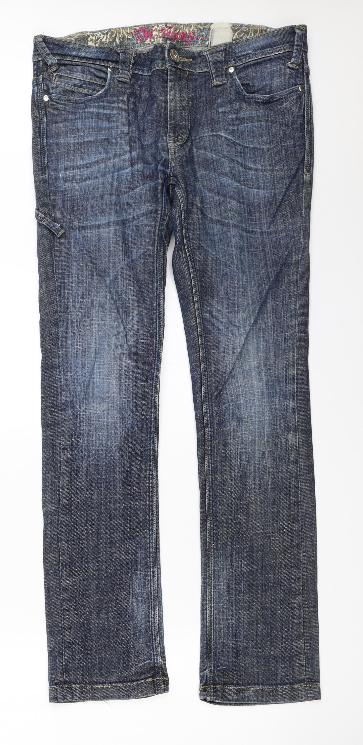 NEXT Womens Blue   Skinny Jeans Size 10 L31 in