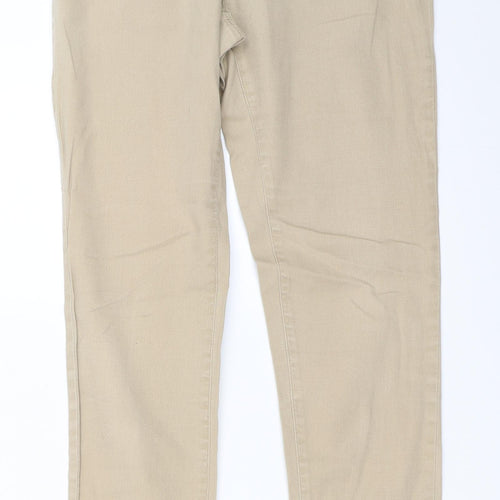 H&M Womens Beige   Capri Trousers Size 28 in L29.5 in