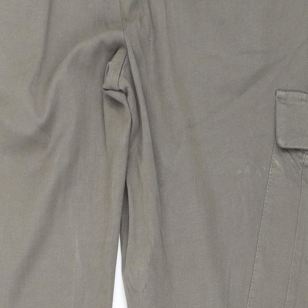 Reiss Womens Green   Capri Trousers Size 12 L25 in