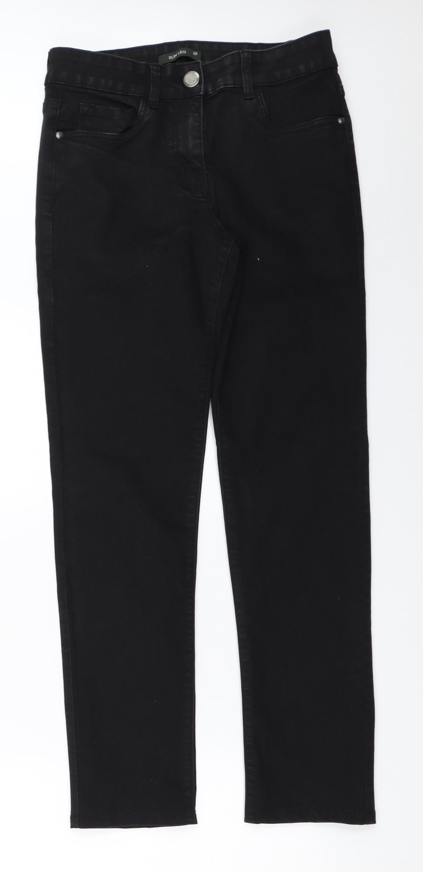 Bonmarché Womens Black   Straight Jeans Size 10 L28.5 in