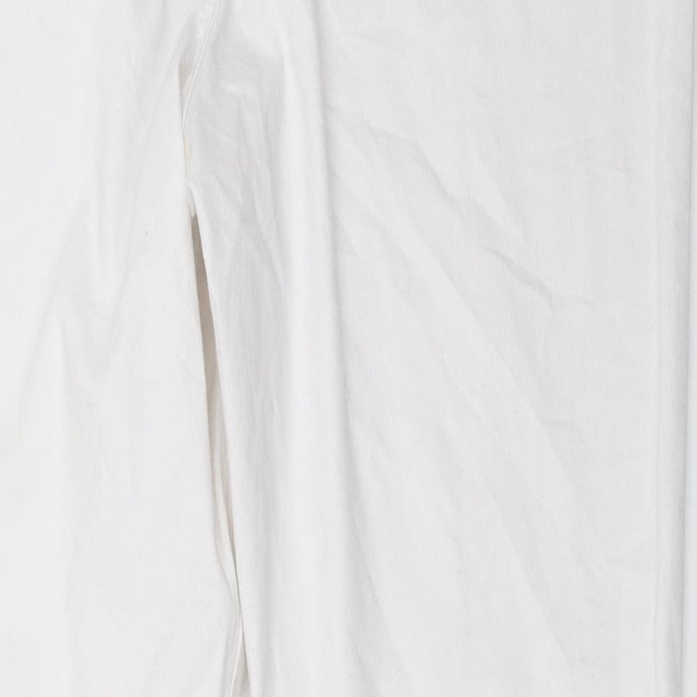 Primark Womens White   Skinny Jeans Size 16 L29 in