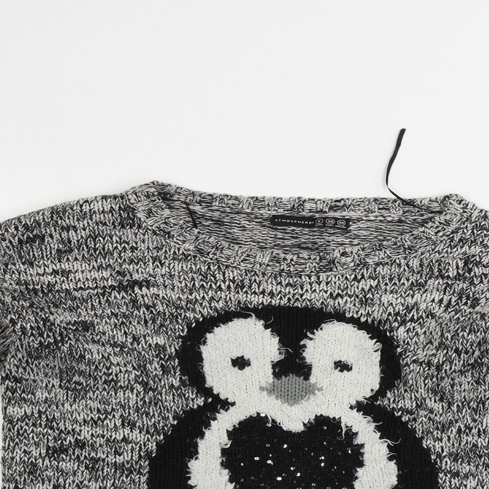 Atmosphere  Womens Grey   Pullover Jumper Size 8