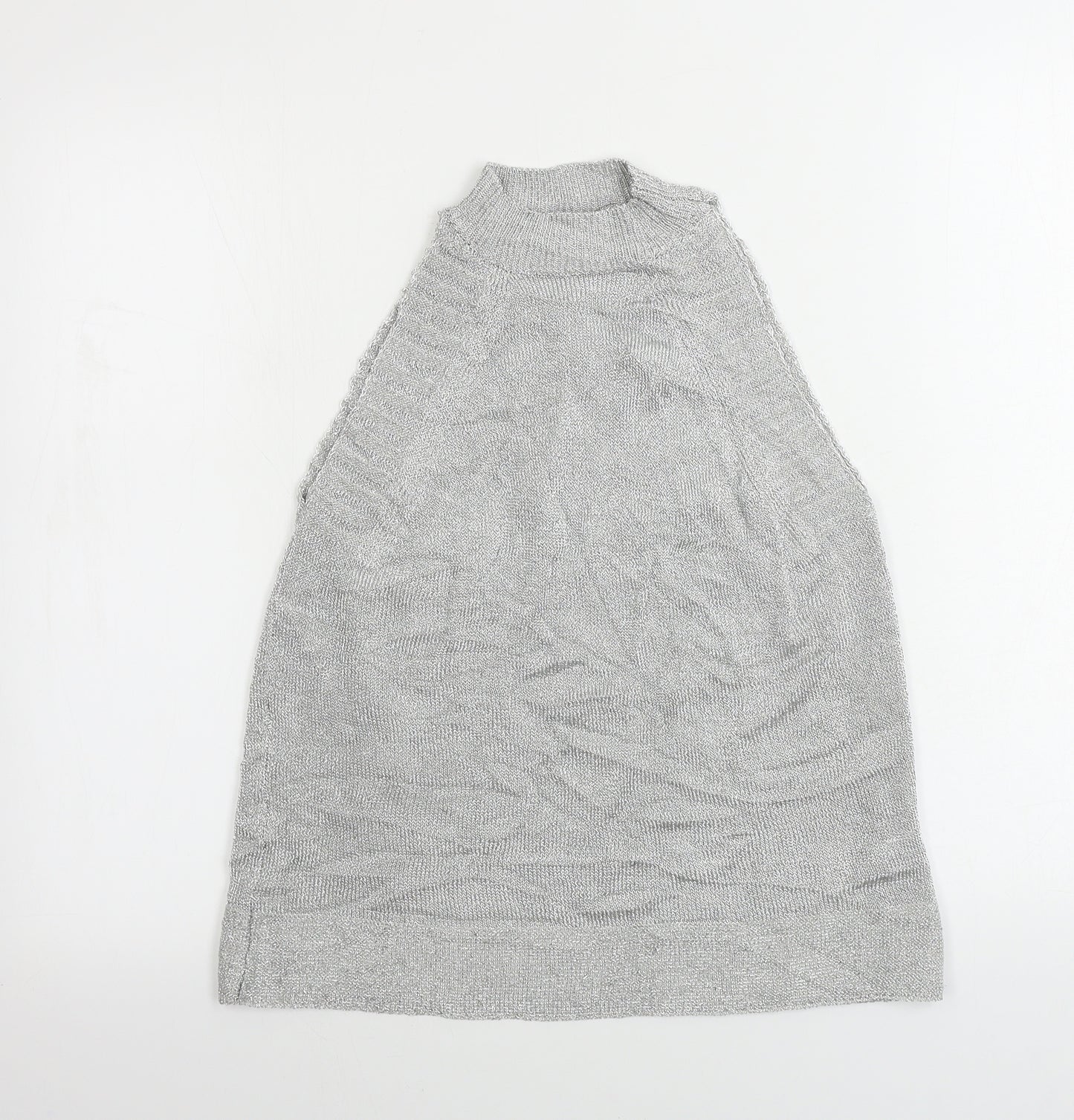 Topshop Womens Grey   Henley Jumper Size S