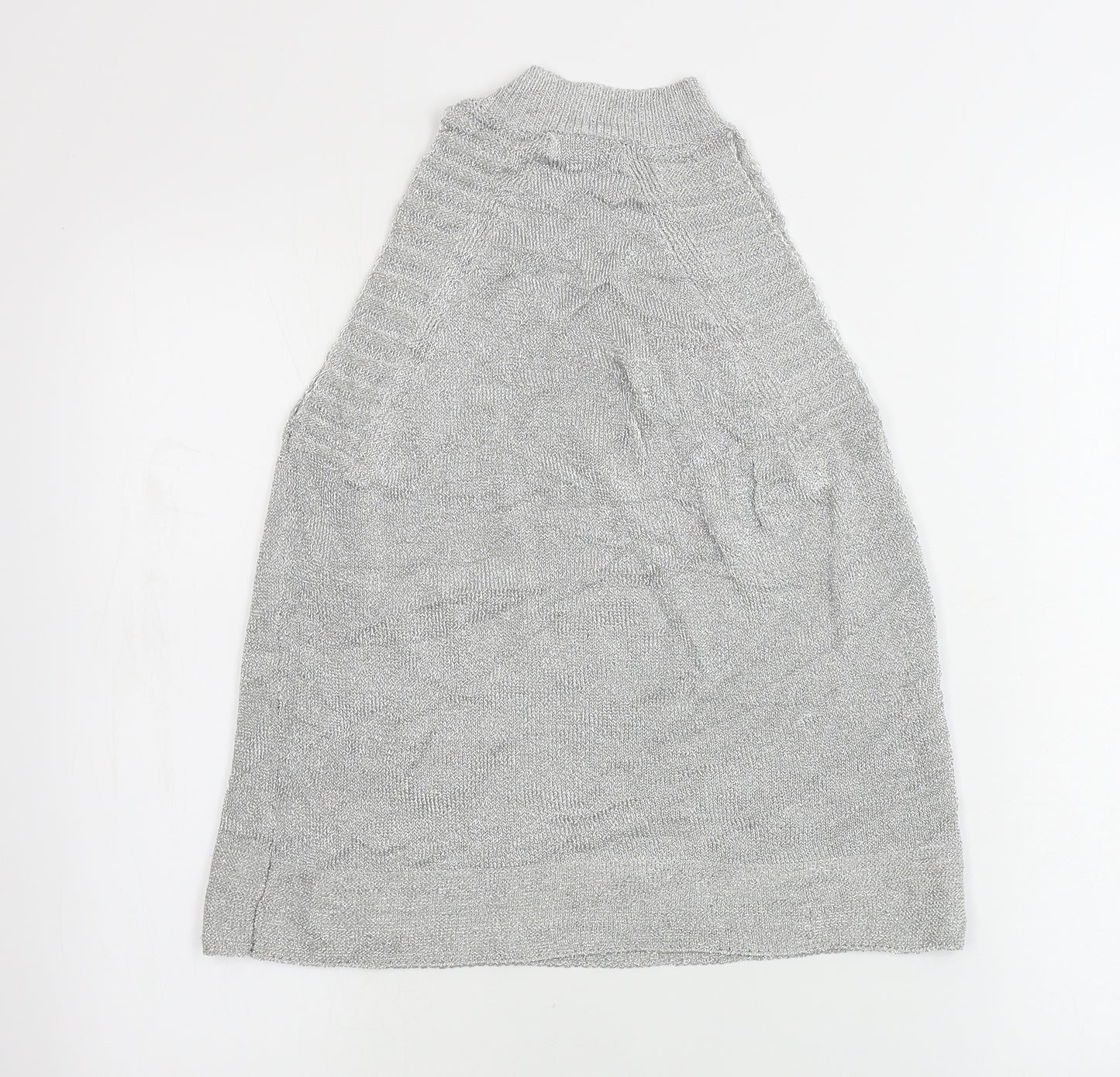 Topshop Womens Grey   Henley Jumper Size S
