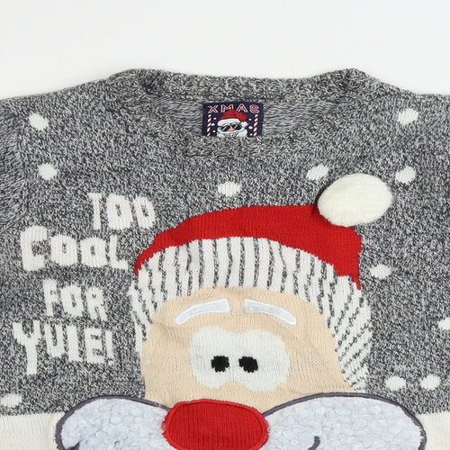 F&F  Girls Green   Pullover Jumper Size 11-12 Years  - Christmas Jumper