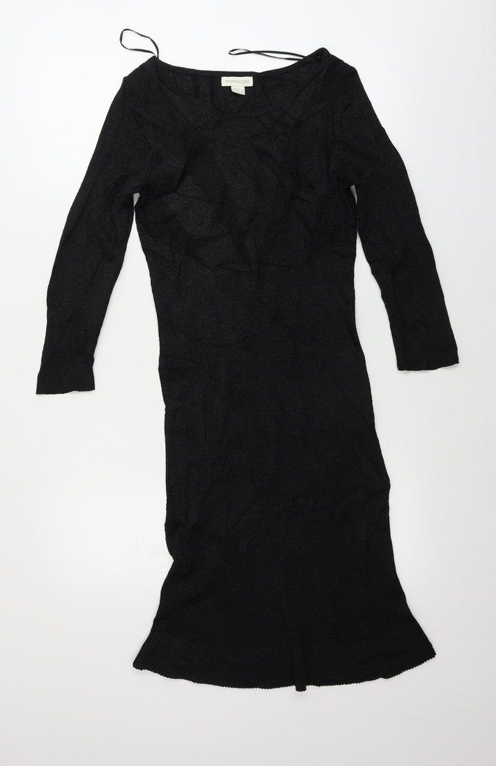 Monsoon Womens Black Bodycon Size 8