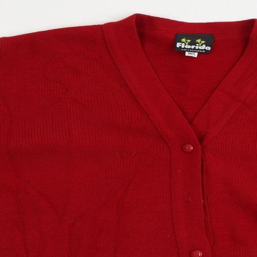 Florida Womens Red   Cardigan Jumper Size M