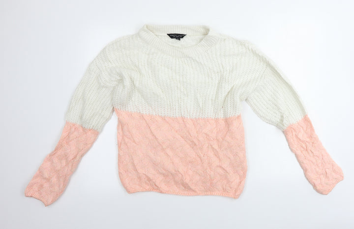 Dorothy Perkins Womens Pink Pullover Jumper Size S