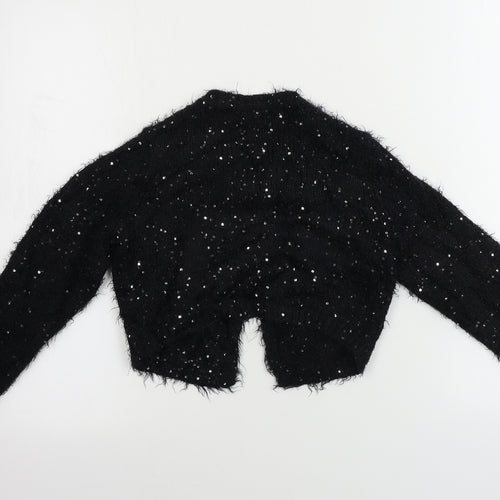 George  Girls Black   Cardigan Jumper Size 7-8 Years
