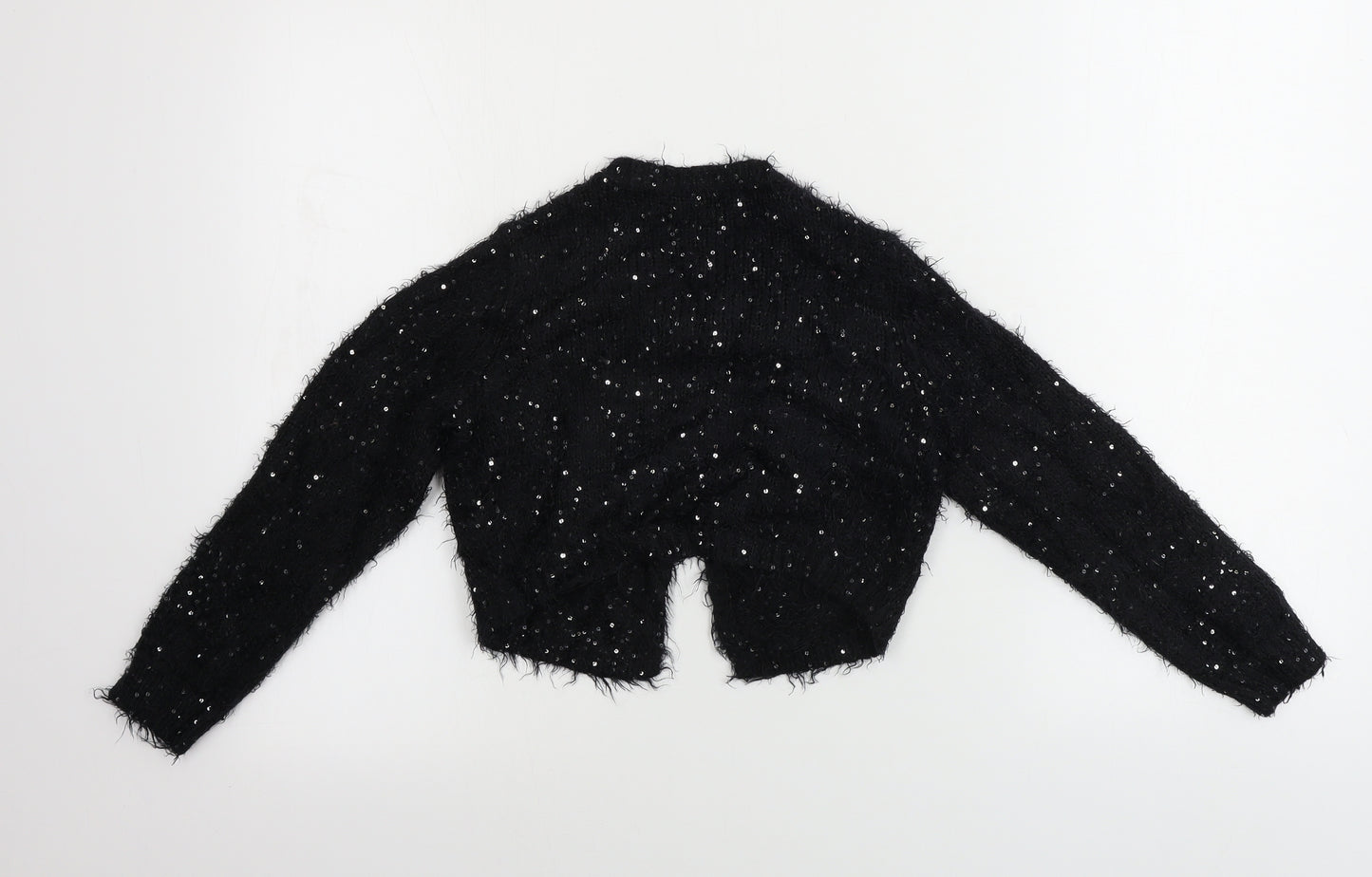 George  Girls Black   Cardigan Jumper Size 7-8 Years