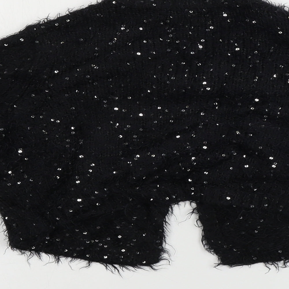 George  Girls Black   Cardigan Jumper Size 7-8 Years
