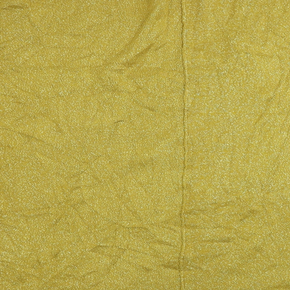 F&F  Womens Yellow   Pullover Jumper Size 8