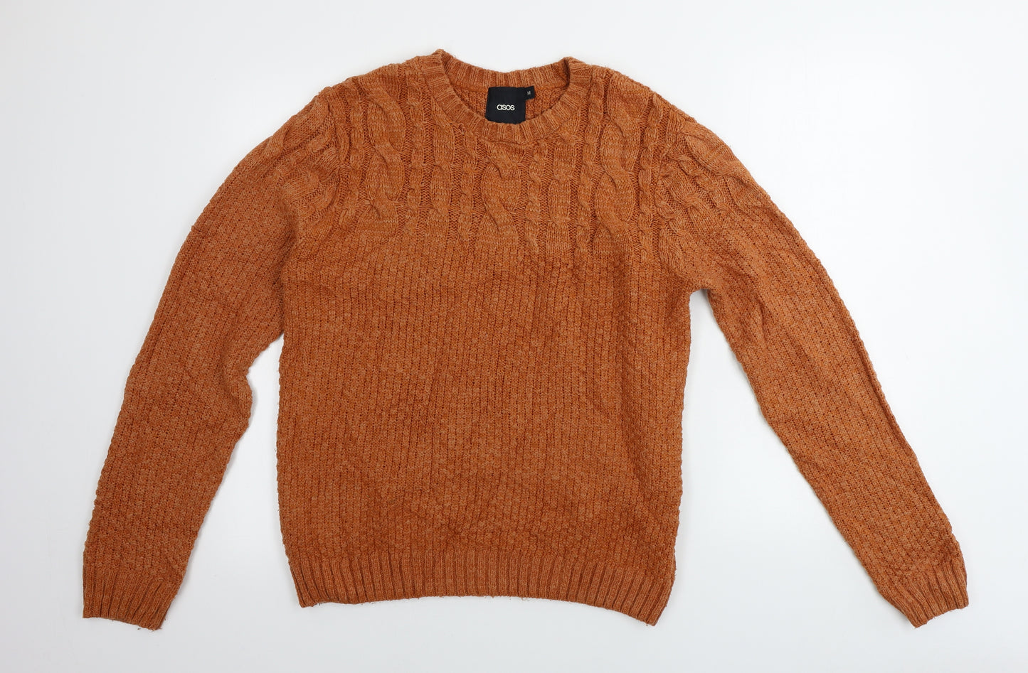 ASOS Mens Brown   Henley Jumper Size M