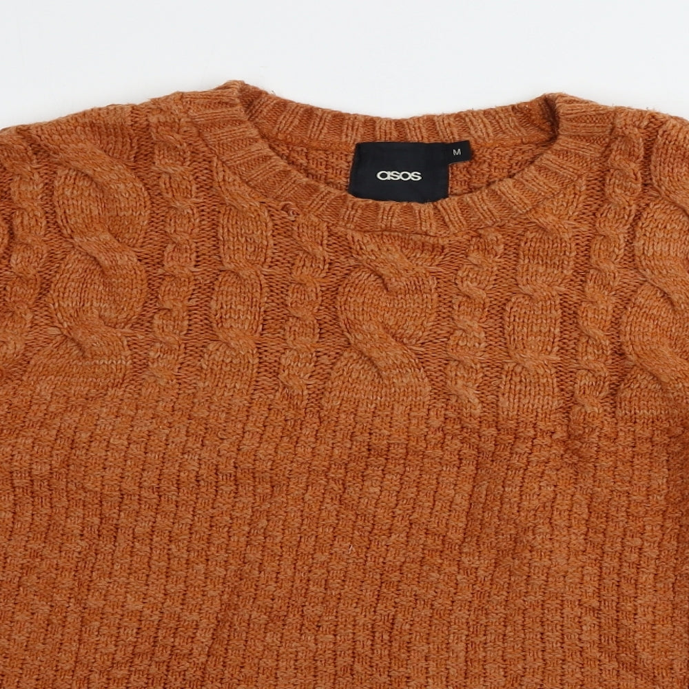 ASOS Mens Brown   Henley Jumper Size M