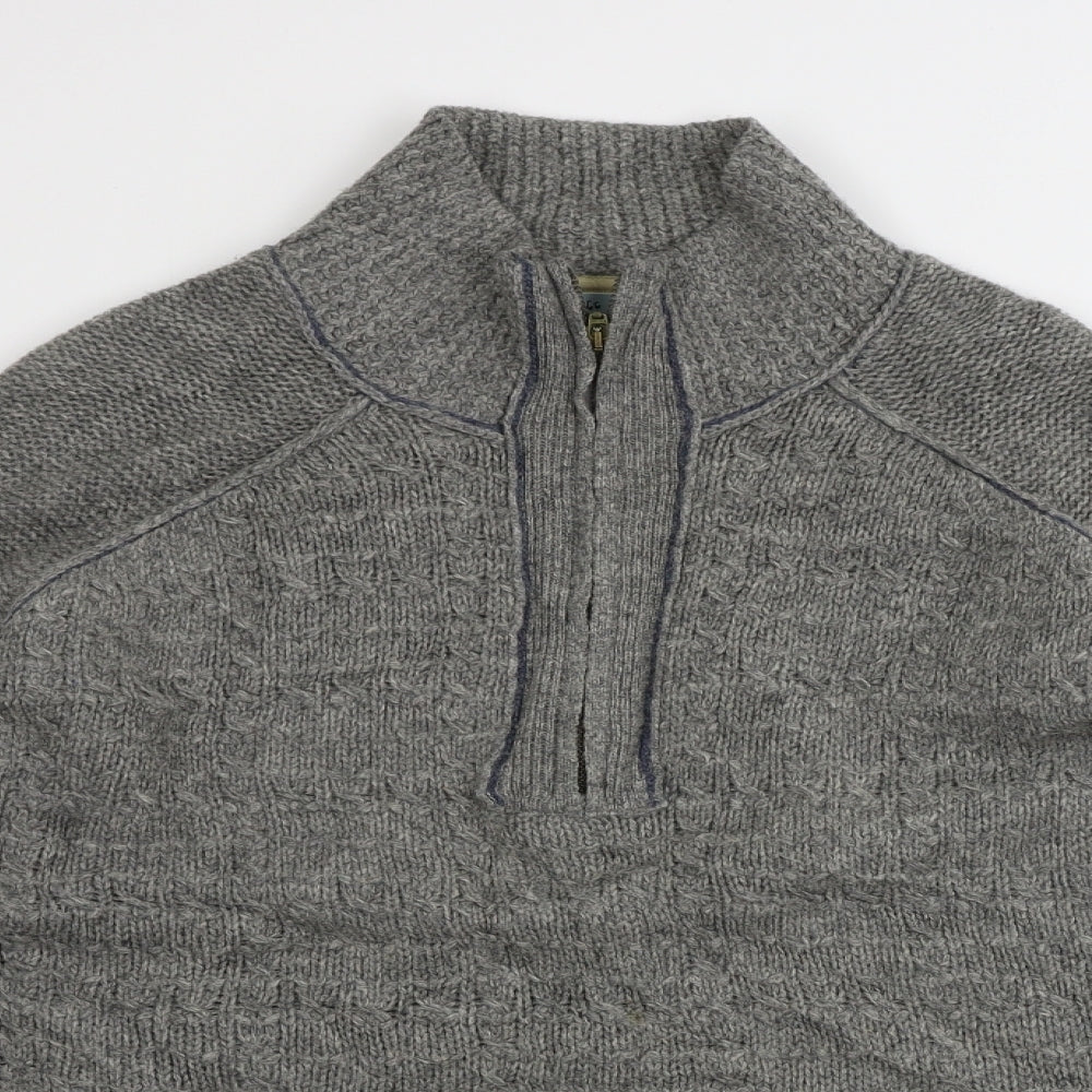 Fat Face Womens Grey   Henley Jumper Size L