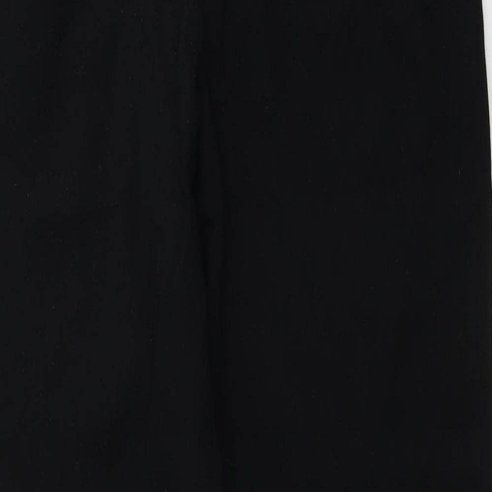 Marks and Spencer  Womens Black Houndstooth  Trousers  Size 8 L24 in