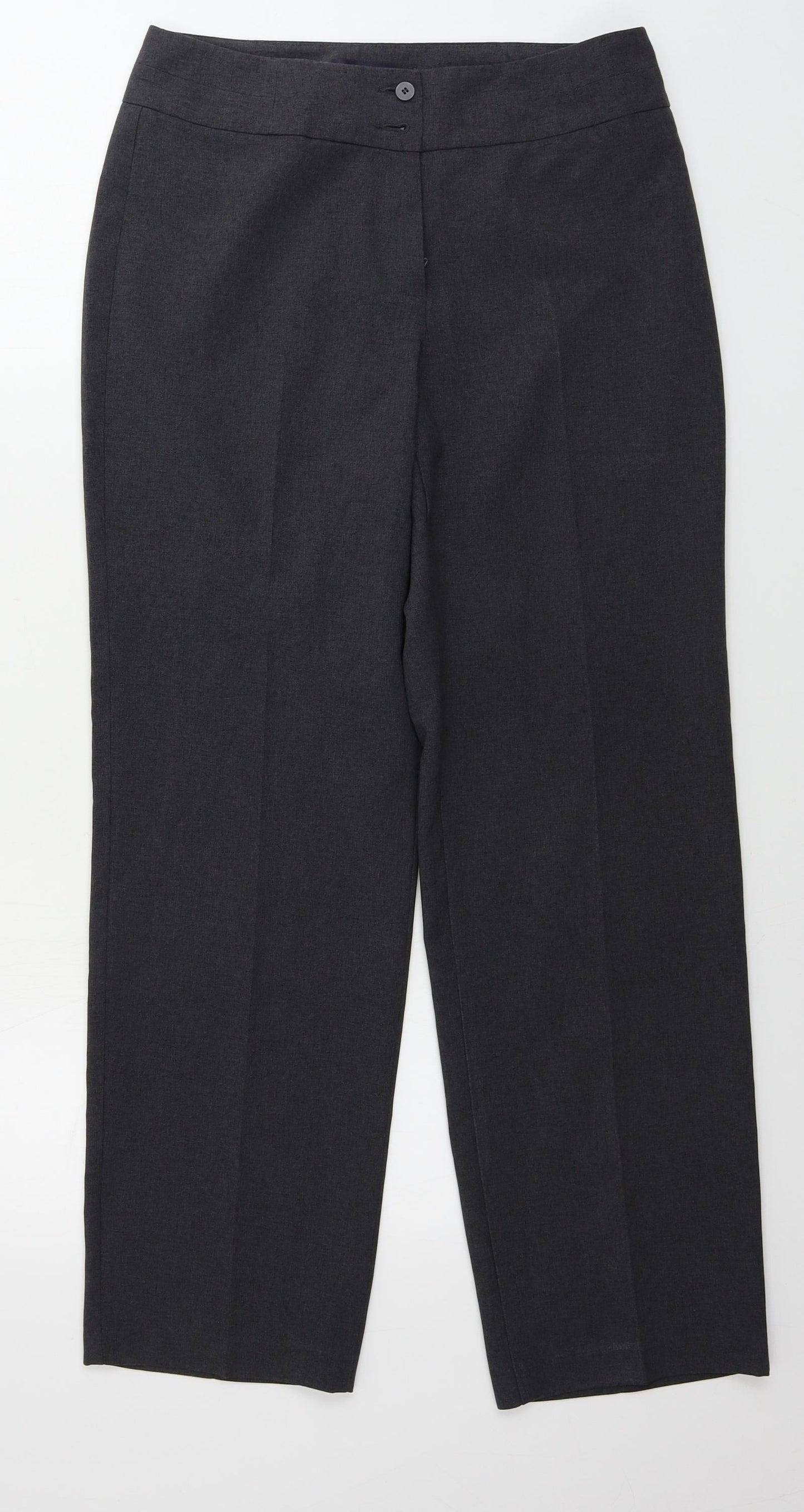 Marks and Spencer  Womens Grey   Trousers  Size 10 L28 in