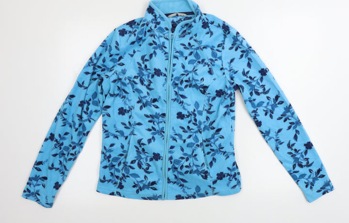 TU Womens Blue Floral Jacket Coatigan Size 10
