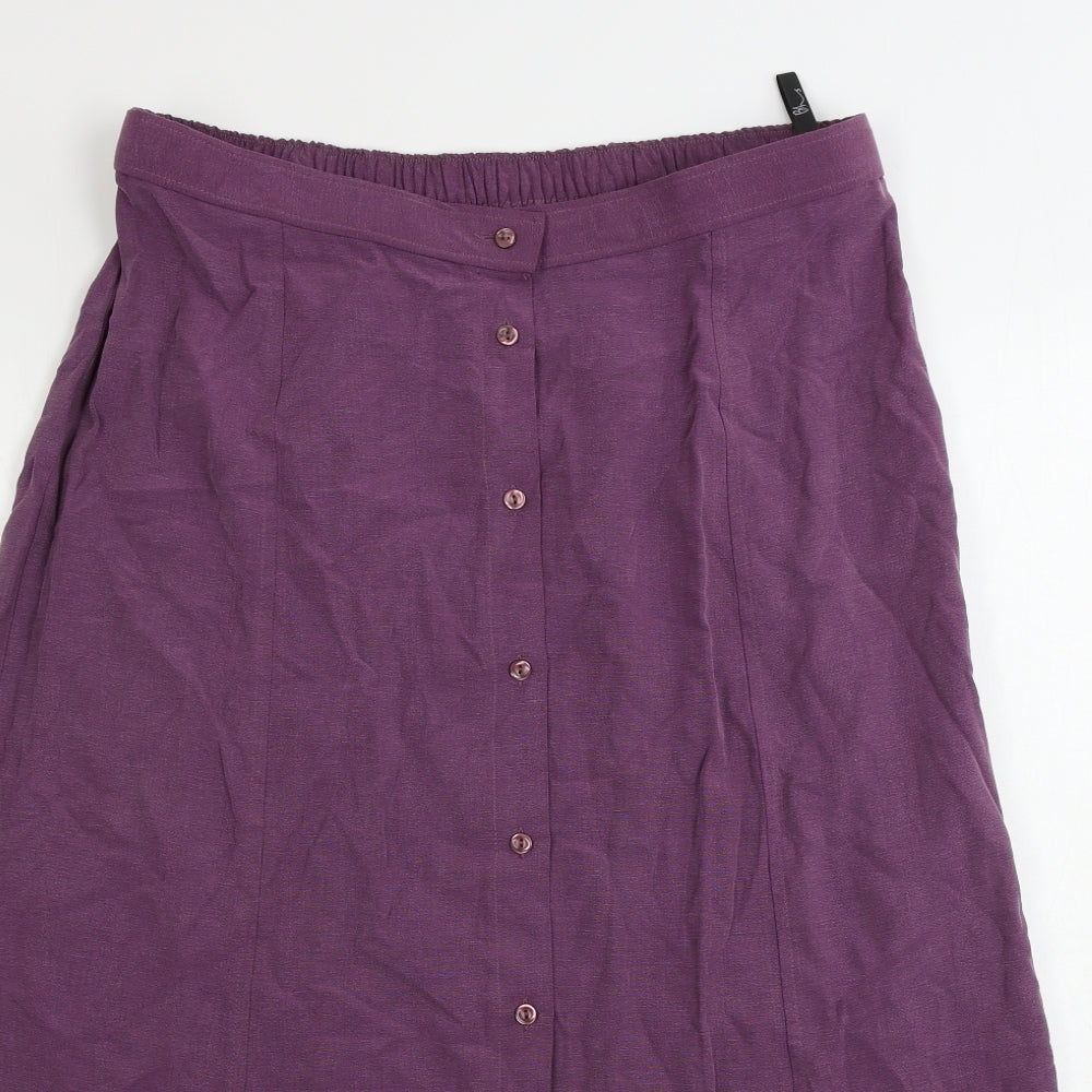 BHS  Womens Purple   A-Line Skirt Size 18