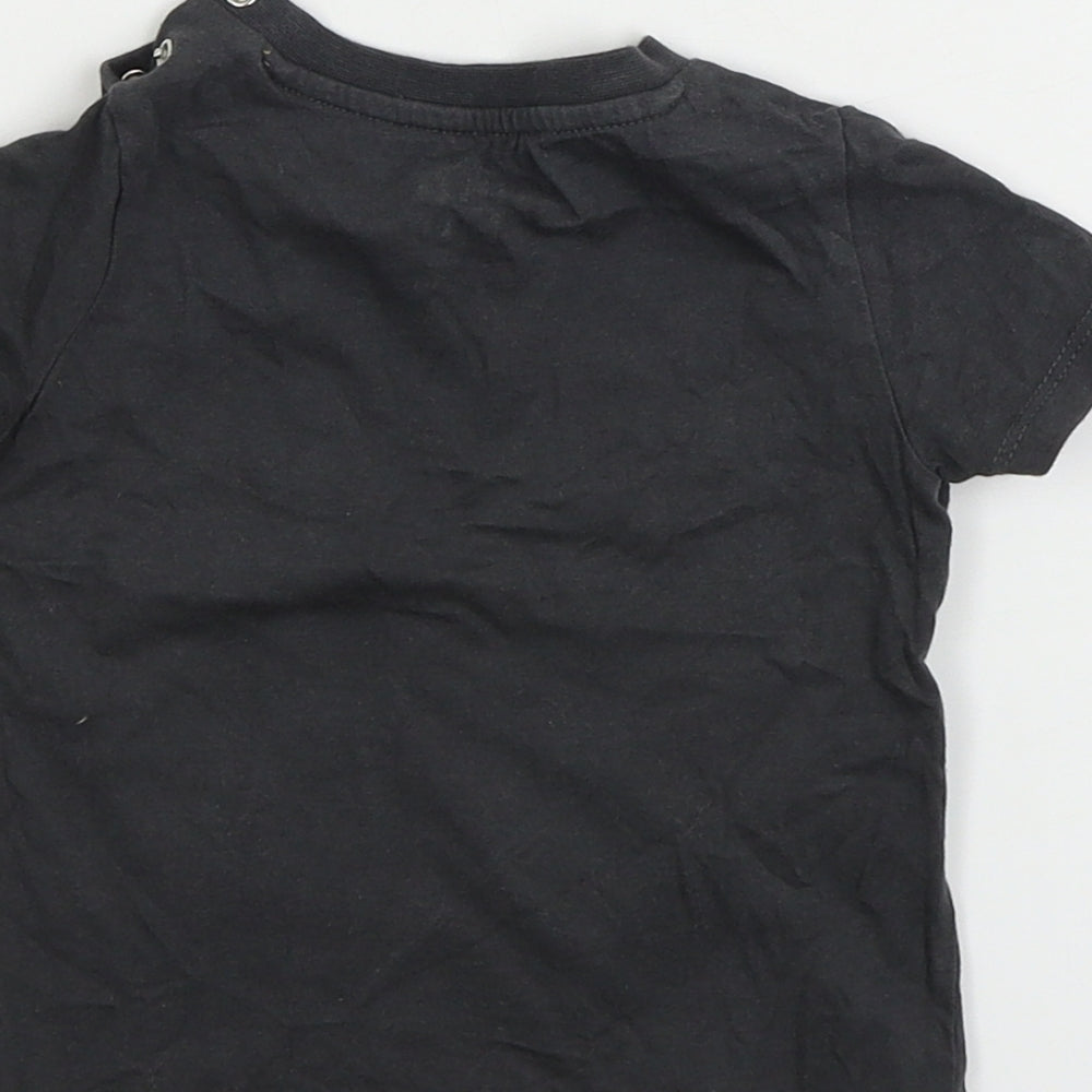 FRED&FLO   Boys Grey   Basic T-Shirt Size 9-12 Months