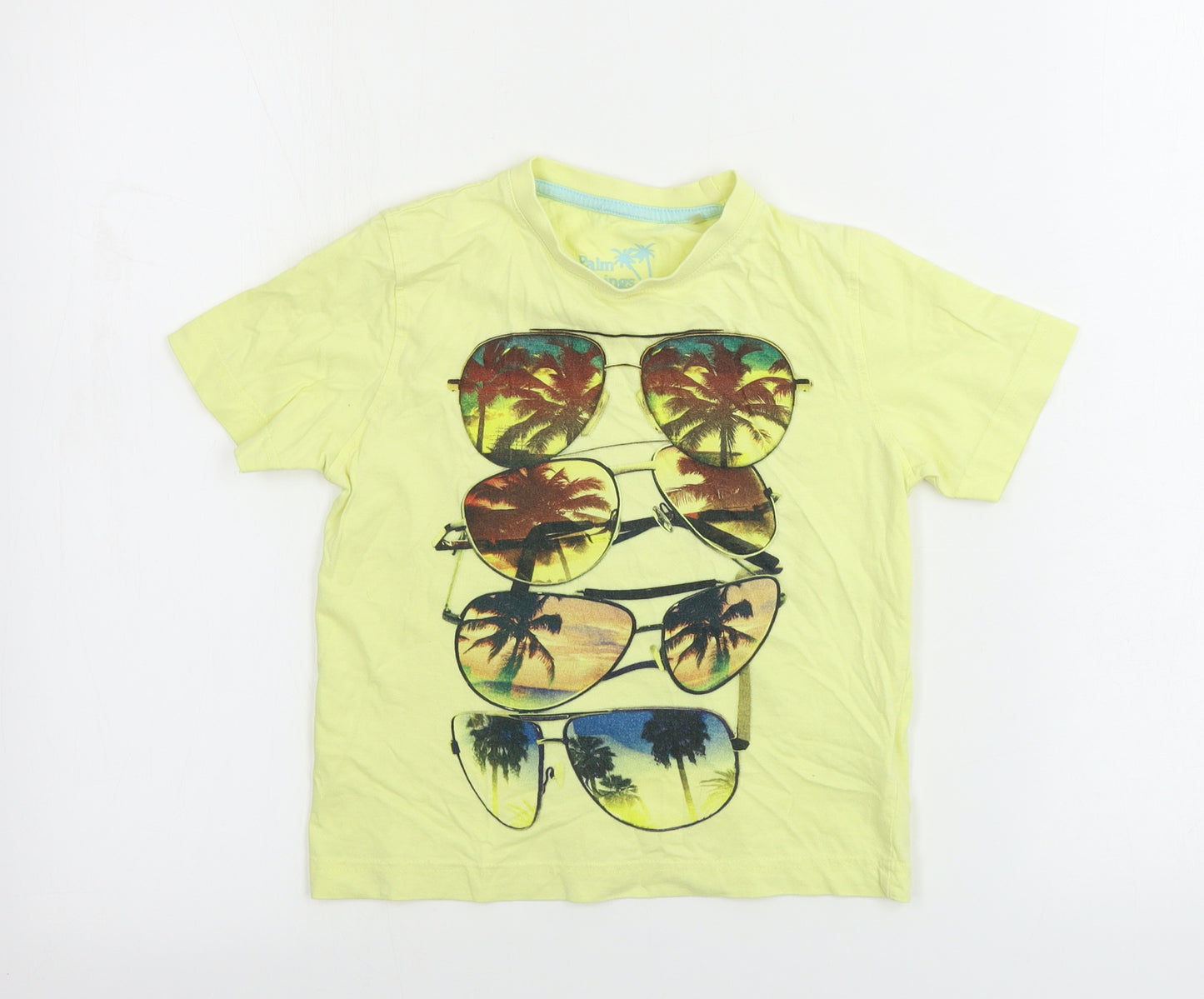 Matalan  Boys Yellow   Basic T-Shirt Size 4-5 Years