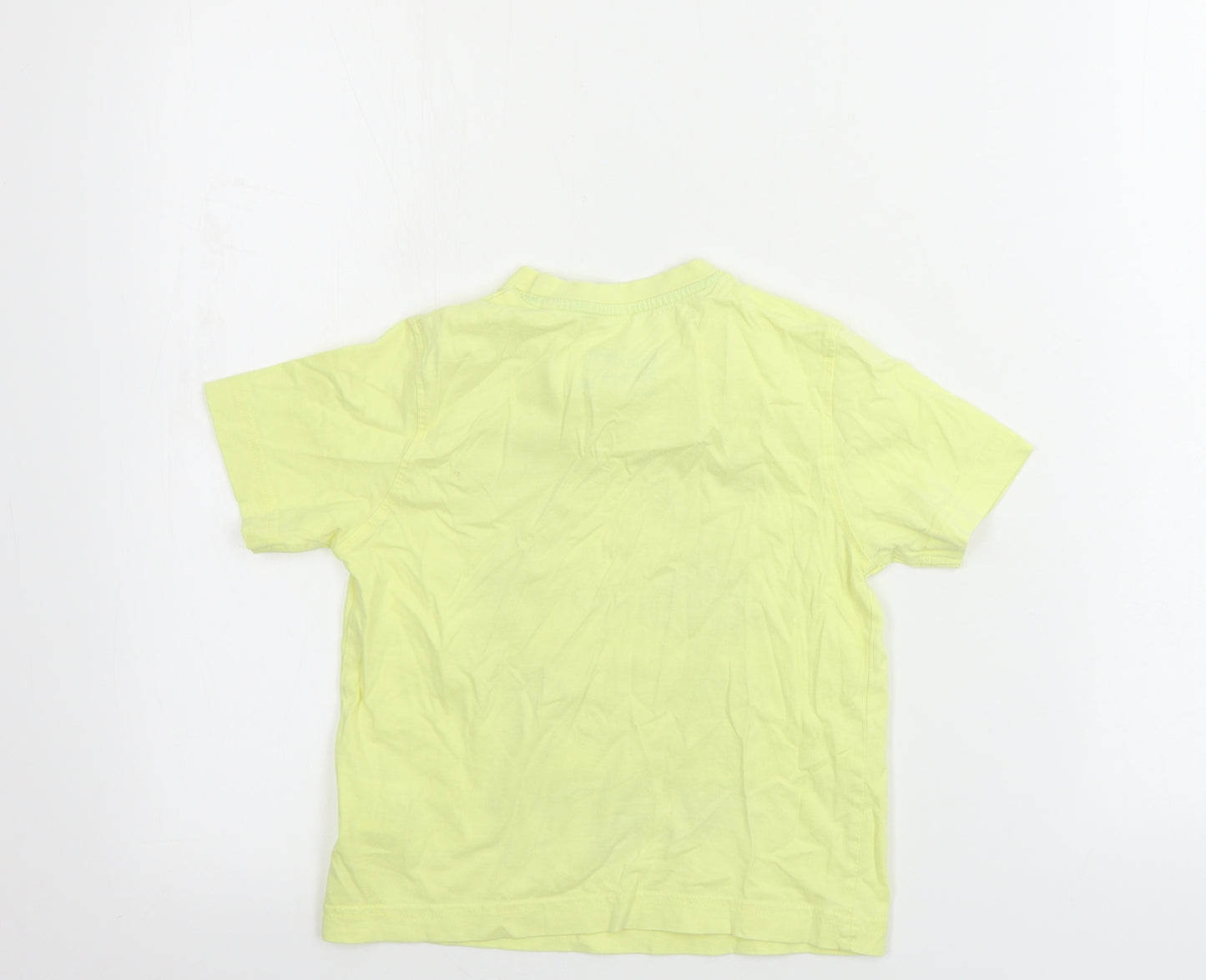 Matalan  Boys Yellow   Basic T-Shirt Size 4-5 Years