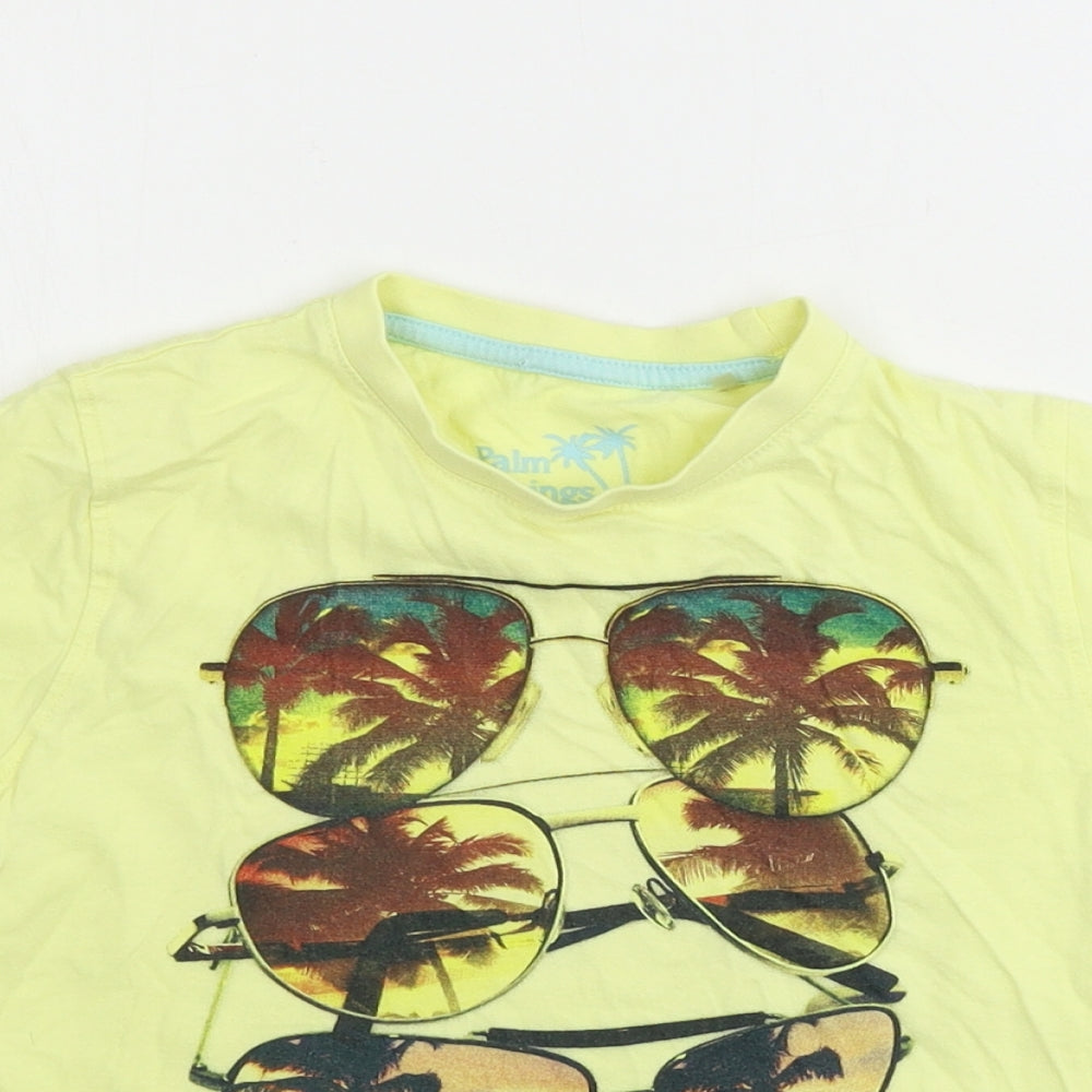 Matalan  Boys Yellow   Basic T-Shirt Size 4-5 Years