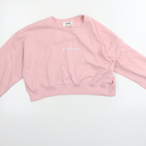 Missguided Womens Pink   Pullover Jumper Size 14