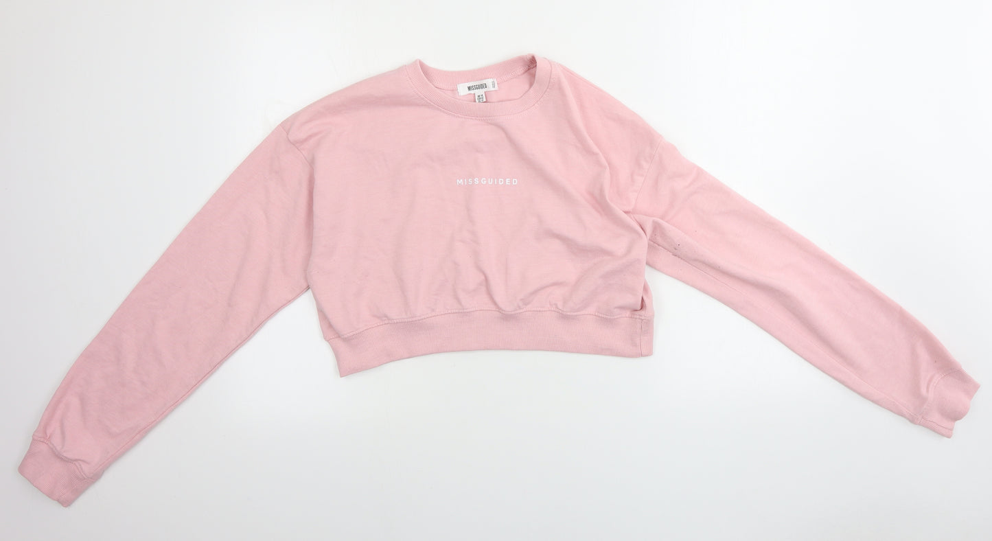 Missguided Womens Pink   Pullover Jumper Size 14