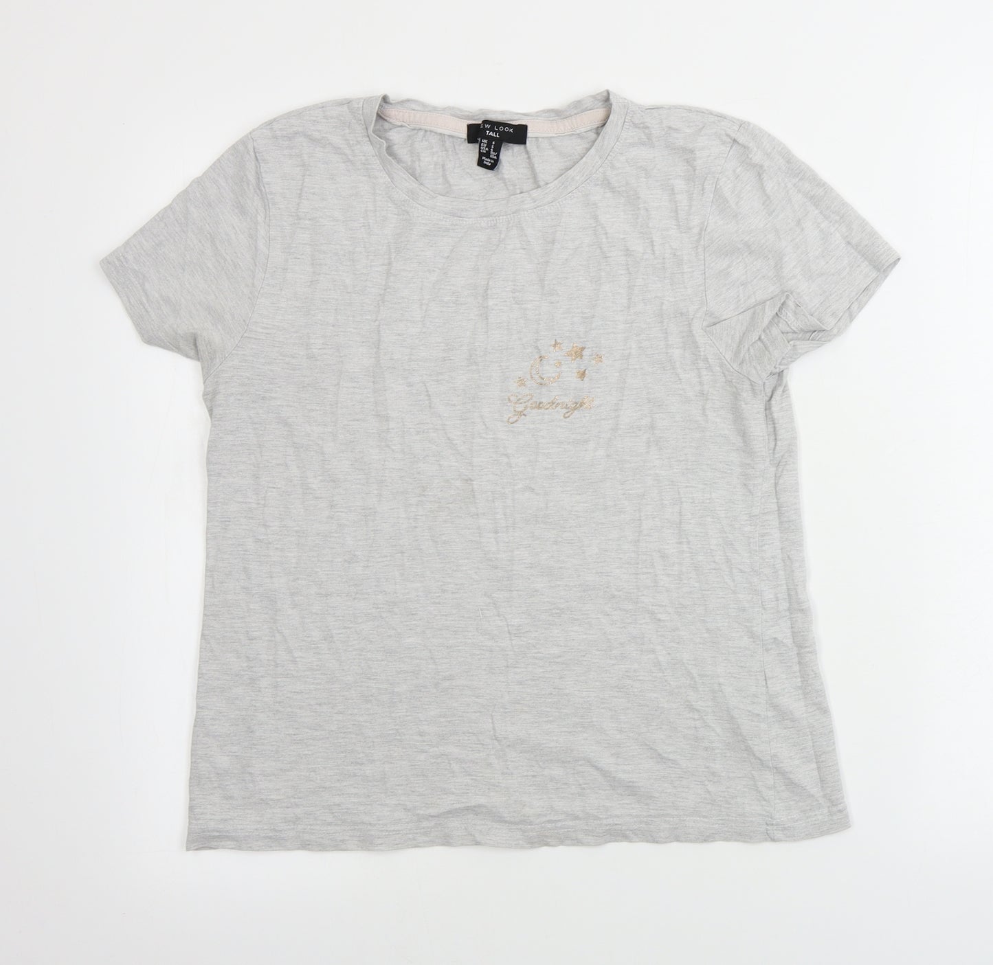 New Look  Womens Grey   Basic T-Shirt Size S