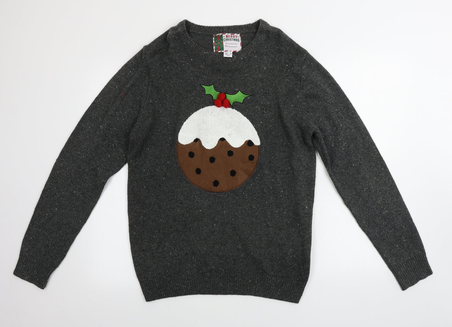 Cedar Wood State  Mens Grey   Pullover Jumper Size M  - Christmas Jumper