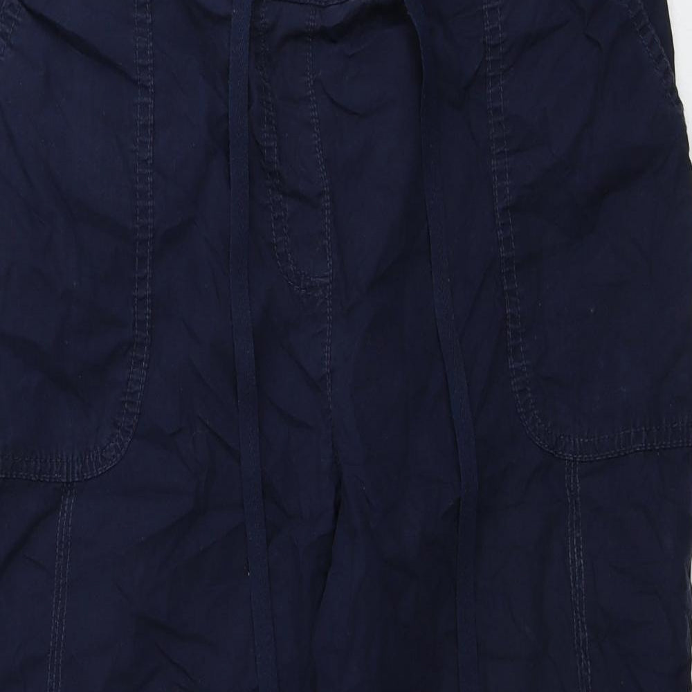 Bonmarché  Womens Blue   Cropped Trousers Size 14