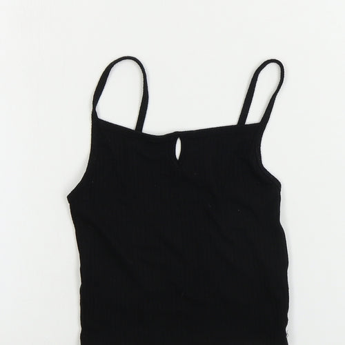 Primark  Womens Black   Cropped T-Shirt Size 4