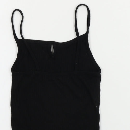 Primark  Womens Black   Cropped T-Shirt Size 4