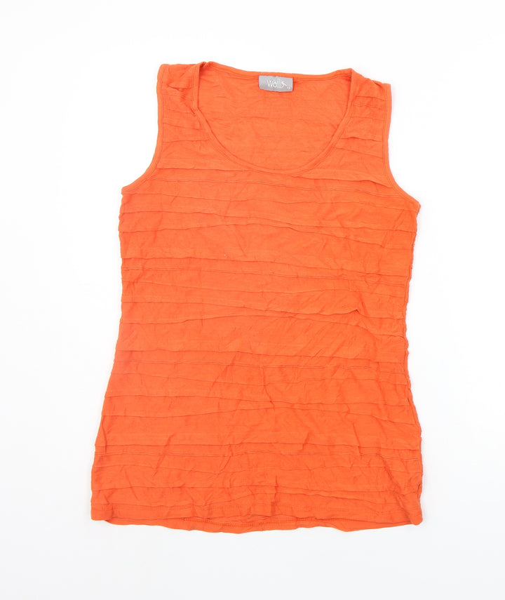 Wallis Womens Orange Basic Tank Size 12