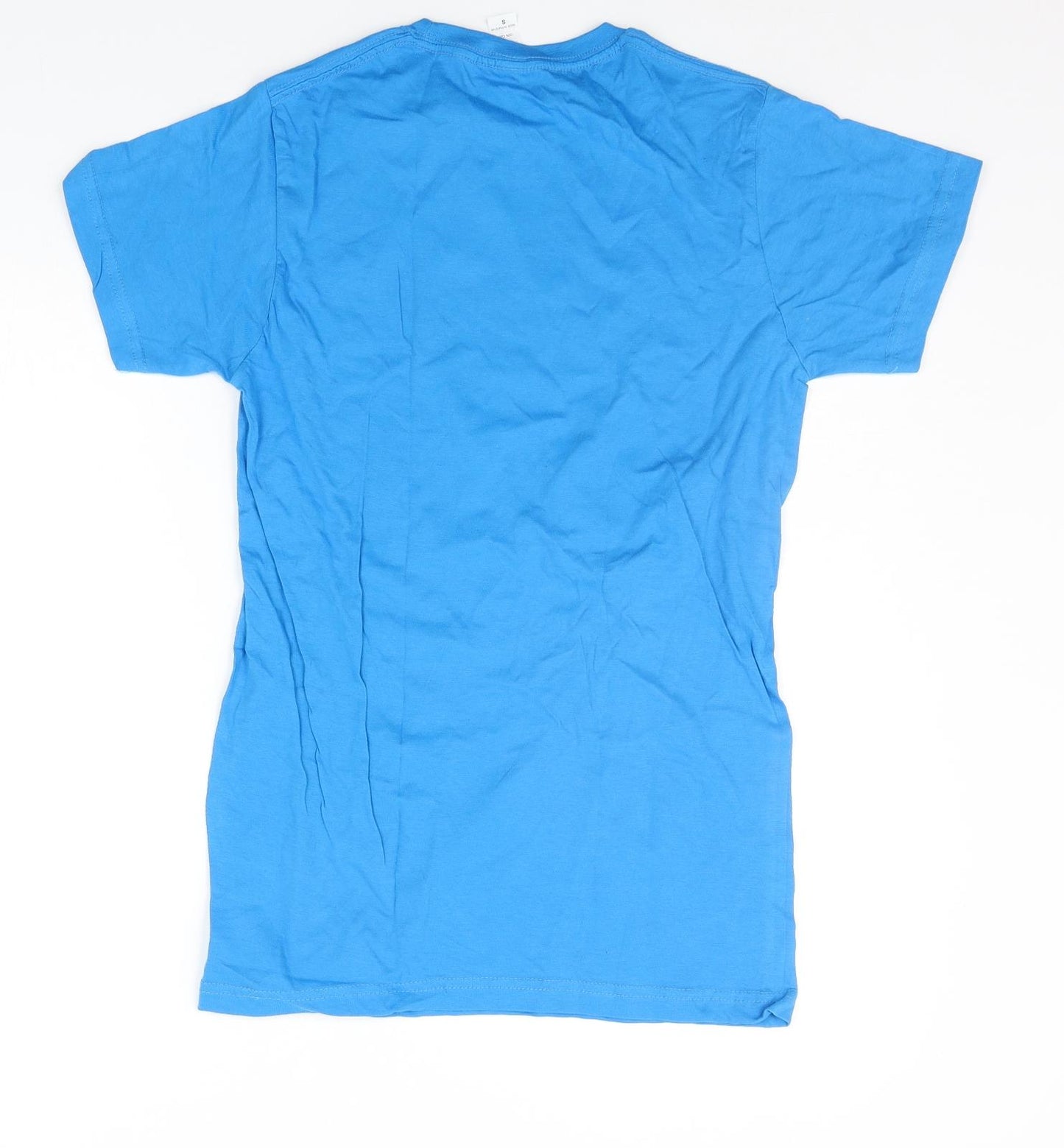 SMART BLANKS Mens Blue Houndstooth   T-Shirt Size S