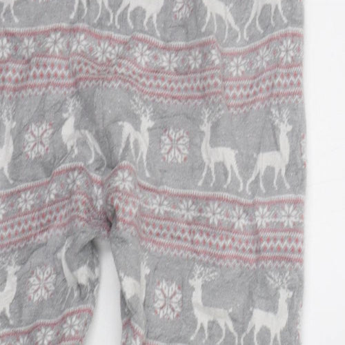 Primark Womens Grey Geometric  Top Pyjama Pants Size L