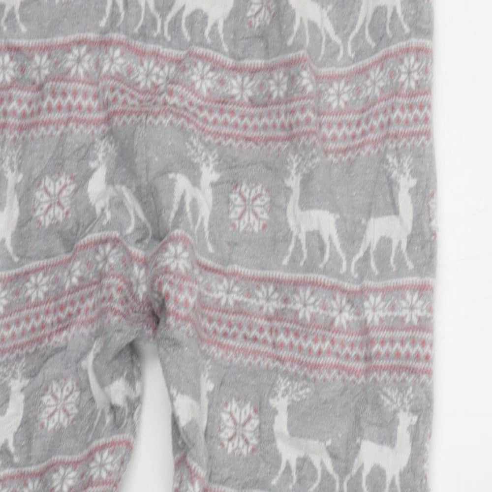 Primark Womens Grey Geometric  Top Pyjama Pants Size L