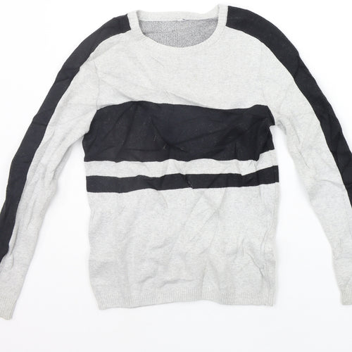 Marks and Spencer Girls Grey   Pullover Jumper Size 9-10 Years