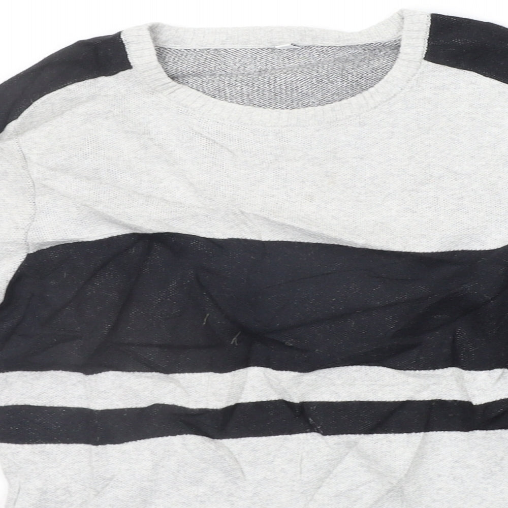 Marks and Spencer Girls Grey   Pullover Jumper Size 9-10 Years