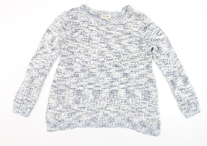 New Look Womens White   Pullover Jumper Size L