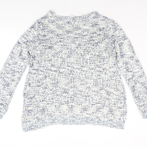 New Look Womens White   Pullover Jumper Size L