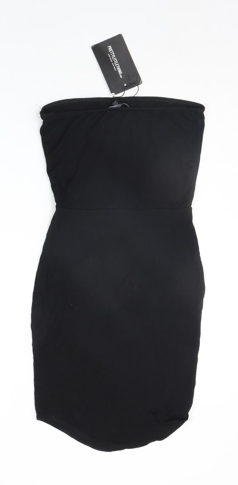PRETTYLITTLETHING Womens Black   Basic Tank Size 8