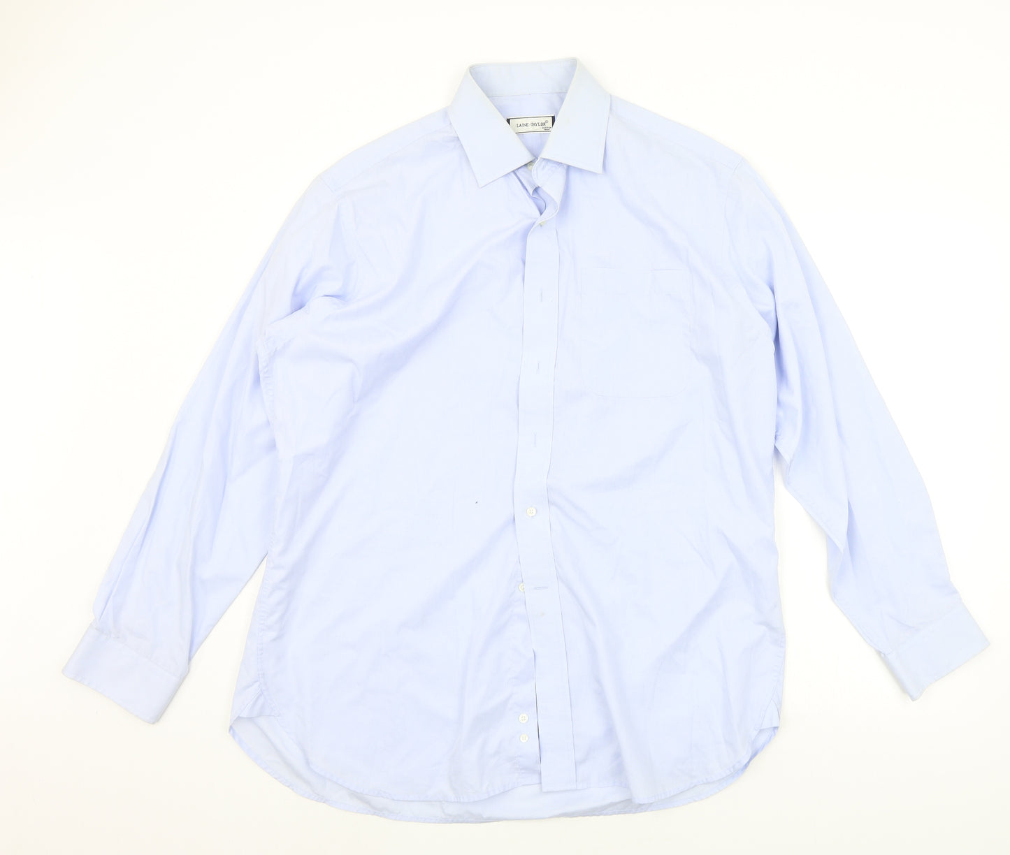 laine taylor Mens Blue    Button-Up Size 16.5