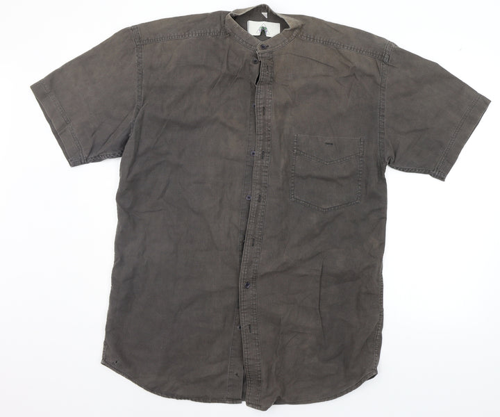 Preworn Mens Brown    Button-Up Size S