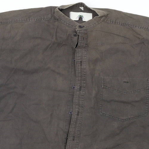 Preworn Mens Brown    Button-Up Size S