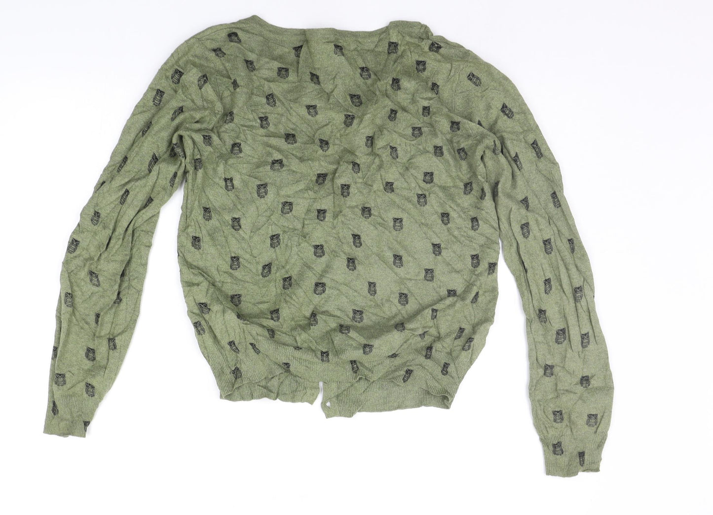 Atmosphere Womens Green Geometric  Cardigan Jumper Size 12